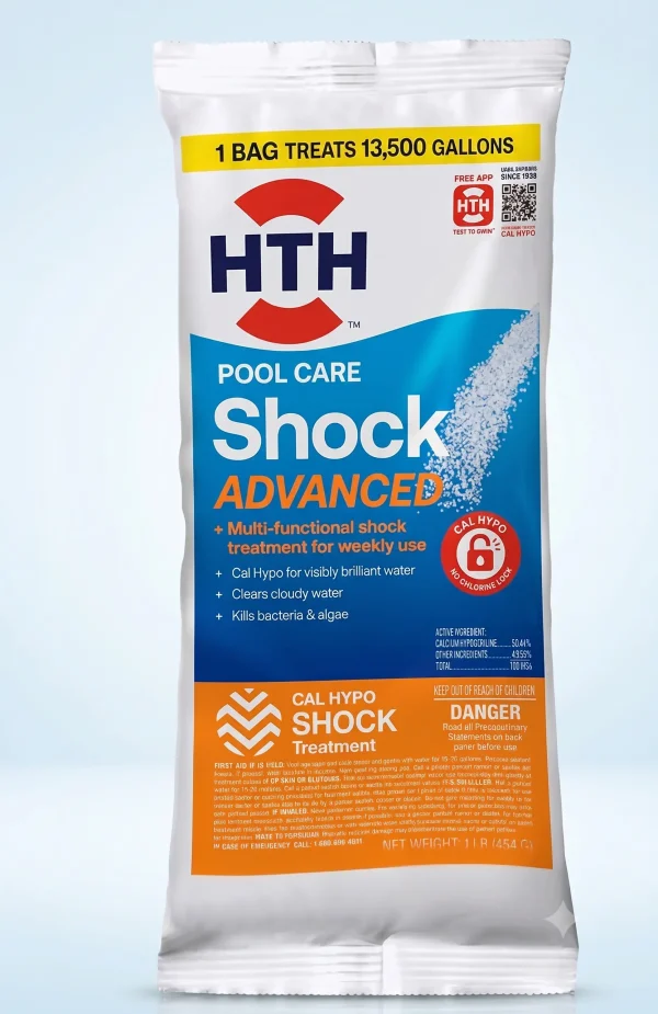 HTH Super Shock hóa chất shock hồ bơi 4-in-1 450g